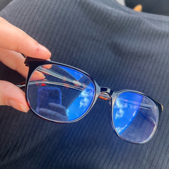 FREE ADD ON-BLUE LIGHT GLASSES NO PRESCRIPTION tortoise color - Picture 2 of 3